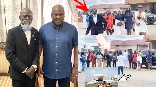 Lilwin Met Prez John Mahama while shooting his Mr Prez Series at Kumasi Airport, See some Actions…