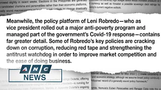 Think tank 'Focus Economics' weighs in on Marcos Jr., Robredo economic policies | ANC