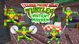 Minecraft Teenage Mutant Ninja Turtles DLC - All Turtles and Abilities