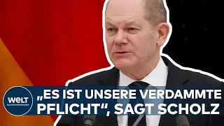 SCHOLZ: "Es ist unsere verdammte Pflicht, zu verhindern, dass es zu kriegerischer Eskalation kommt!"