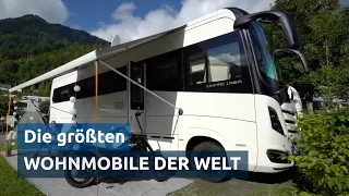 Größte Wohnmobile Europas: Morelo Empire Liner mit Harley und Mini Cooper