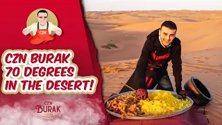 Czn Burak 70 Degrees in the Desert! What do you think the name of our dish should be? #shorts