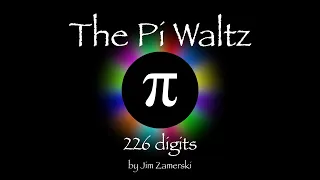 The Pi Waltz - 226 digits - chromatic π base 12