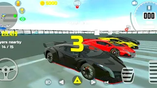 Car Simulator 2 Multiplayer - 400m Race with Four Lamborghinis - Android Gameplay