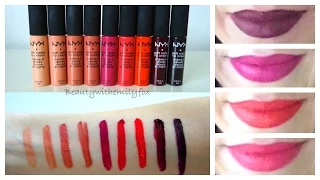 NYX Soft Matte Lip Cream Lip Swatches: ALL NEW SHADES 2014