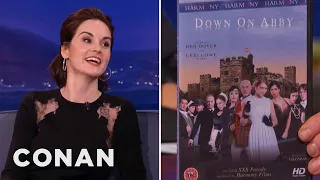 Michelle Dockery On "Downton Abbey's" Dirty Parody | CONAN on TBS