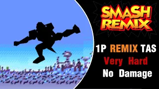 Smash Remix [TAS] - Captain Falcon (Noob Saibot) Remix Mode (Very Hard, No Damage)