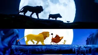 The Lion King Trailer #2 Side By Side Comparison (2019) Disney HD