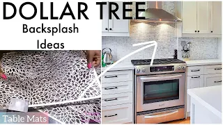 3 Amazing DOLLAR TREE KITCHEN BACKSPLASH Ideas! WAYS TO DIY BACKSPLASH