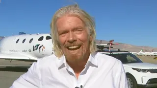 "A historic day": Richard Branson on Virgin Galactic's space flight