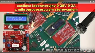 Zasilacz laboratoryjny sterowany mikroprocesorowo lutowanie kit diy