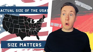 German reacts HOW BIG IS the USA Actually? | Reaction