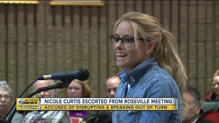 HGTV star Nicole Curtis escorted from Roseville meeting