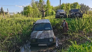 Разведка нового offroad маршрута. Patriot, Hunter и Pajero. Часть первая.