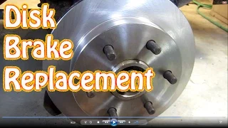 DIY How to Replace Front Disk Brakes on a 98 Chevy K1500 Silverado GMC Sierra Brake Pads & Rotors