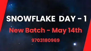 Snowflake Demo Day 1 | New SQL and Snowflake Batch on May 14th