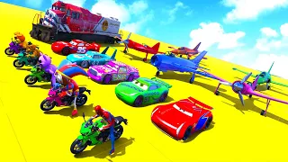 GTAV SPIDER-MAN 2, FIVE NIGHTS AT FREDDY'S, THE AMAZING DIGITAL CIRCUS Join in Epic New Stunt Racing