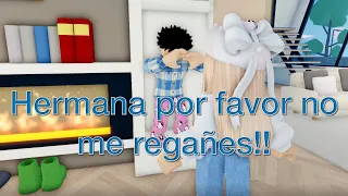 hermana se va de fiesta y deja solo al hermano #roblox #youtube