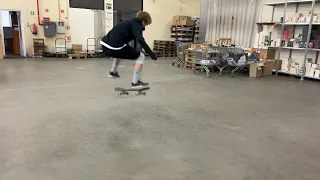 Quick skate session turned into a fs flip battle