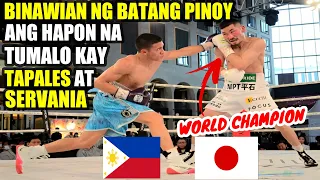 CHAMPION NA TUMALO KAY TAPALES AT SERVANIA | BINAWIAN NG 23YO NA PINOY