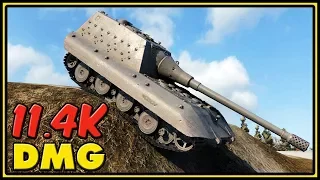 Jagdpanzer E-100 - 11,4K Dmg - World of Tanks Gameplay