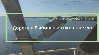 Дорога в Рыбинск из окна поезда