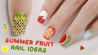 DIY | CUTE NAIL ART DESIGNS 2024 | Summer Fruit Nail Ideas 🍉🍎🍍