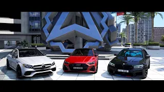 Mercedes-Benz E63S AMG & Audi RS7 2021 & BMW M5 2021 | GTA V