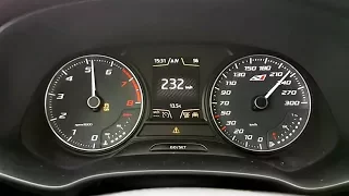SEAT Leon ST Cupra 300 4Drive DSG: zrychlení 0 - 233 km/h