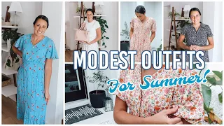 CLOTHING HAUL AND TRY-ON | Mennonite Mom modest outfit ideas
