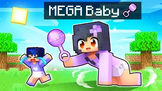 Becoming The BIGGEST MEGA Baby in Minecraft!