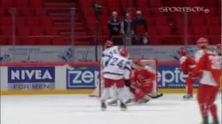 Evgeni Malkin Goal (Russia - Denmark) World Championship 10/05/12