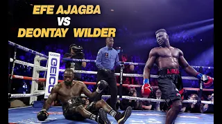 Efe Ajagba Ends Deontay Wilder's Career 2024 | Boxing | Brutal Fight |