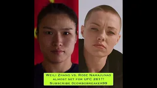 Weili Zhang vs. Rose Namajunas set for UFC 261??