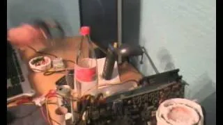 Computer overclocking using dry ice cooling