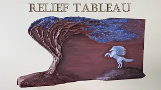 How to make a Relief Table -2. Horse and Tree figure