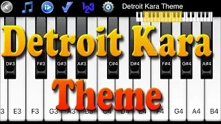 Detroit Kara Theme - How to Play Piano Melody