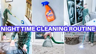 🌙NIGHT TIME DEEP CLEAN WITH ME | AFTER DARK SPEED CLEANING MOTIVATION | RELAXING CLEANING ROUTINE