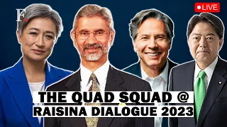 Raisina Dialogue 2023 LIVE: QUAD Foreign Ministers Panel Discussion | QUAD FMs Join in Panel Q&A