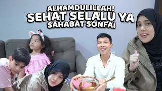 AKHIRNYA MOMMY&KAKA EIJAZ SUDAH SEMBUH! BISA MAKAN KETUPAT!