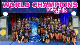 CHEERLEADING WORLDS VLOG: 2024 world champions with lady jags