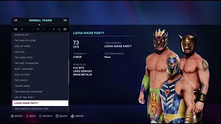 My WWE 2k20 Tag Team Roster