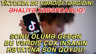 TƏCİLİ ! “Tiktok”dakı bu trend ÖLÜMƏ səbəb olur ! Tiktokun sonu...! TİKTOKA GÖRƏ ÖLƏN İNSANLAR !