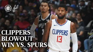 Clippers Blow Out Spurs | LA Clippers