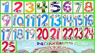 Learn Numbers Kids Count 1,2,3,4,5,6,7,8,9,10,11,12,13,14,15,16,17,18,19,20,21,22,23,24,25 Preschool