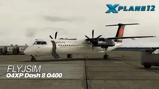 X-Plane 12 Live | FlyJSim Q4XP Dash 8 Q400 | KATL-KEVV