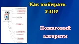 УЗО - пошаговый алгоритм выбора