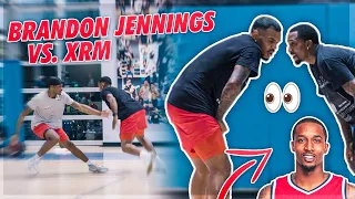 XRM And Brandon Jennings Go At It in Pro Runs! 😈 | Jordan Lawley Basketball