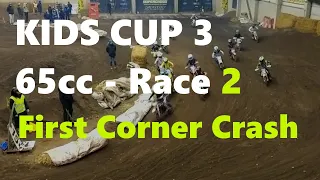 Kids Cup 3 -  65cc Race 2 -  First Corner Crash