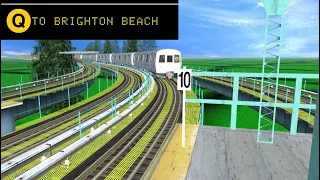 Trainz A New Era: NYCT (Q) 96 Street-2nd Avenue To Brighton Beach (R46)